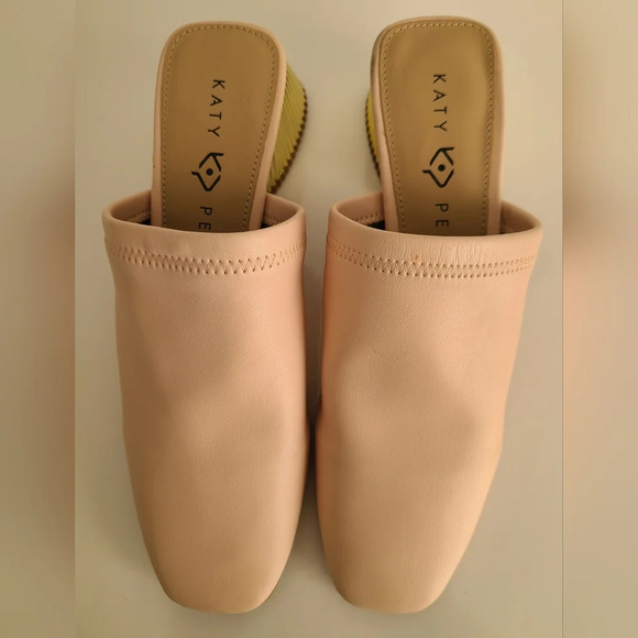 Katy Perry The Clarra Slipon Mules Smooth Nappa Roses Shoes Heels New size 7M - Picture 3 of 9